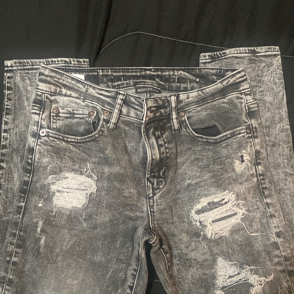 American Eagle black straight leg jeans size 28\30